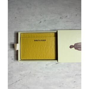 NWT Golf La Fleur Yellow Cardholder $340 MSRP